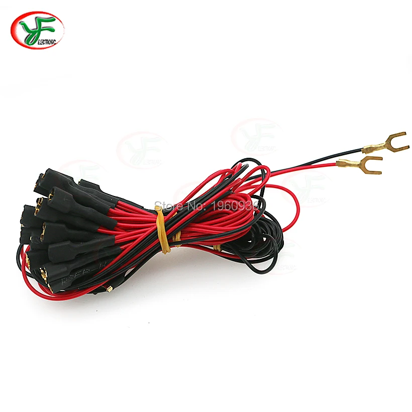 5V 12V illuminated light bulb Led Cable Push Button Wires With 6.3mm Quick Spade Terminal Connector To Arcade Power Supply