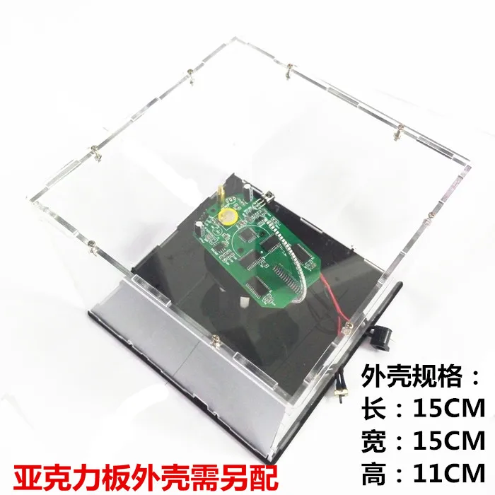 Spherical Rotating LED Kit Single-chip POV Clock Rotating Globe DIY Electronic Production Kit Have Finished Products