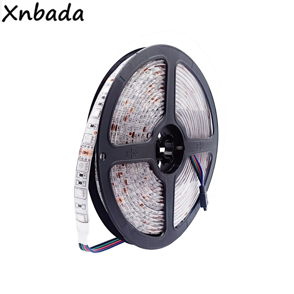 Led Strip 5050SMD Flexible Led Light Highlight 60Leds/m 5m/Lot White/Warm Withe/Green/Blue/RGB/RGBW/RGBWW Led Strip DC12V