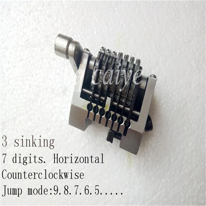 GTO46 GTO52 7 digits numbering machine (Horizontal clockwise counterclockwise)