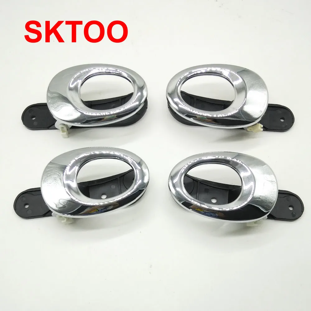 

SKTOO 4pcs for Lifan 330 door handle inner door handle electroplating door handle