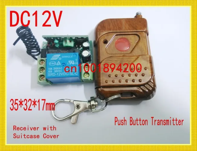 Access/door Control System 12V 1CH wireless remote control switch system transmitter &receiver Mini size  315/433MHZ 10Units/Lot