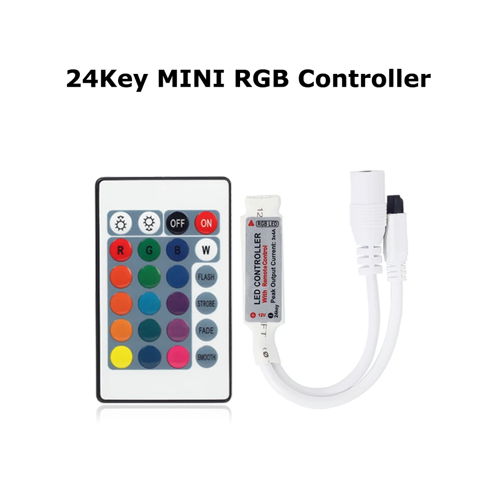 LED Strip Controller DC12V LED RGB Controler LED Lights Controller Remote Dimmer For RGB RGBW 3528 2835 5050 5730 LED Strip