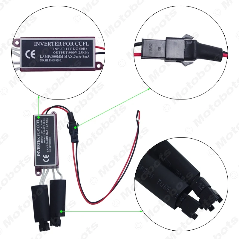 FEELDO 1Pc Car Auto Spares DC12V Inverter Ballast For CCFL Angel Eyes Light Halo Ring #AM5327