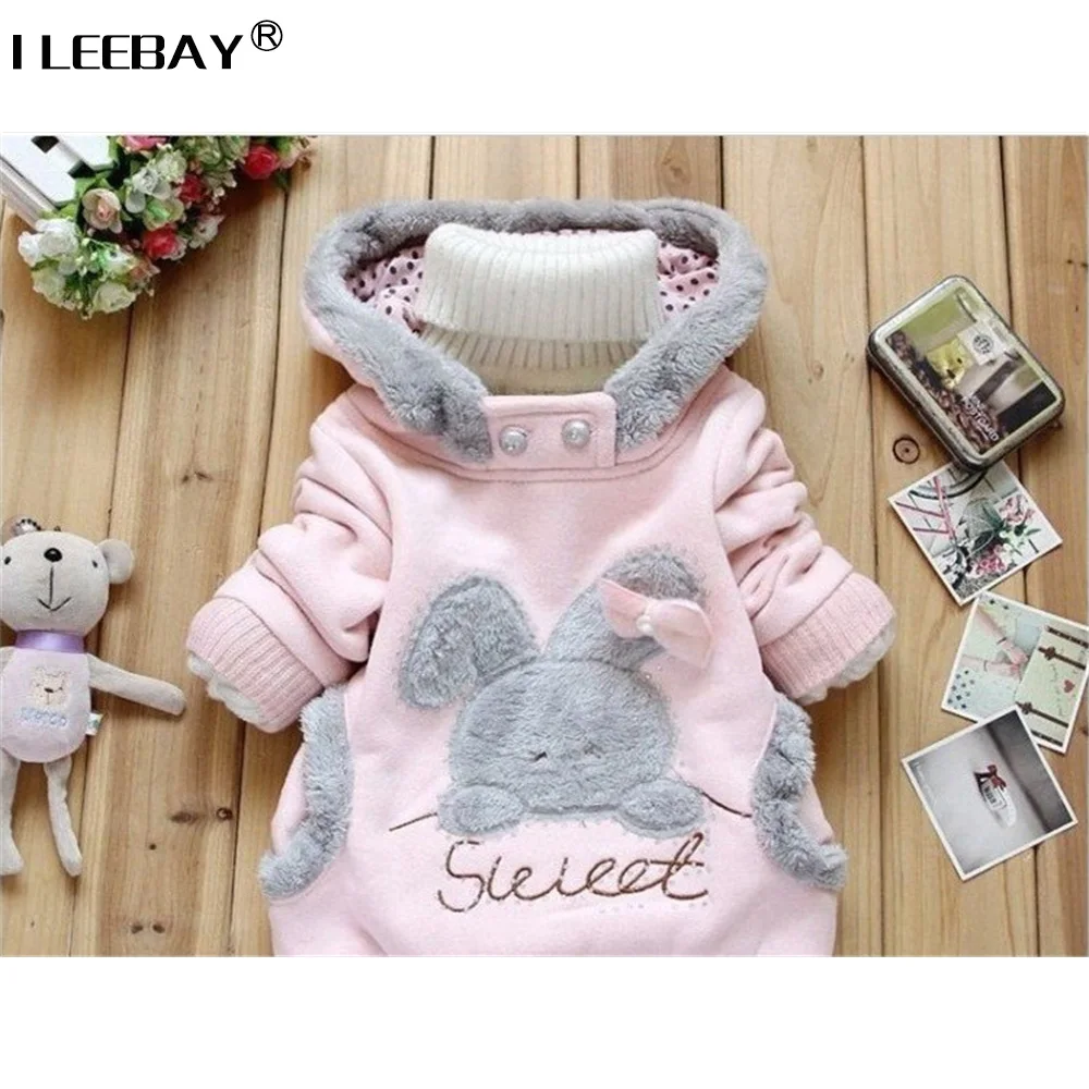 

Toddler Girl Long Sleeve Sweatshirt Hoodies Coat Thickened Baby Kids Children Girls Clothes Infant Spring Autumn Winter 2-7Years