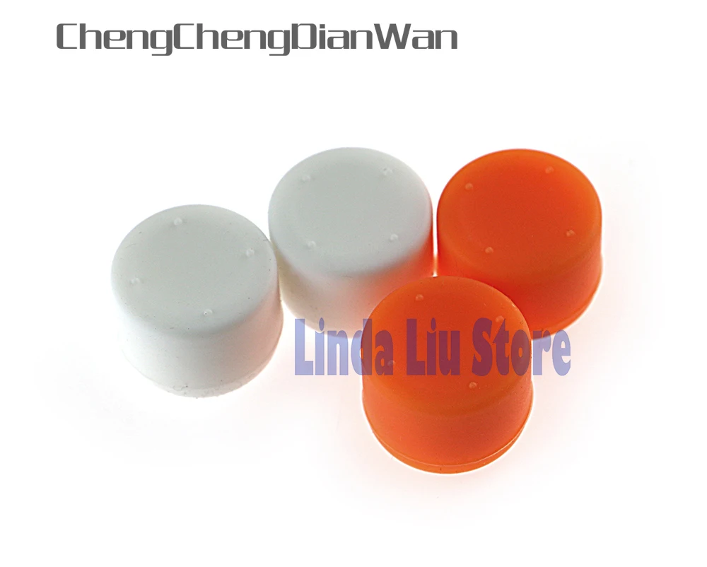 ChengChengDianWan 30pcs=15pairs Silicone Analog Controller Thumb Grips Cap Cover for PS4 increase the height of the stick