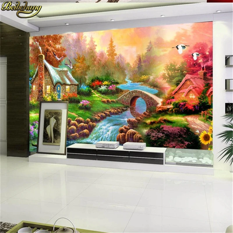 

Обои для пола, Европейский пейзаж, ТВ фон, 3d обои, обои для гостиной, настенная бумага