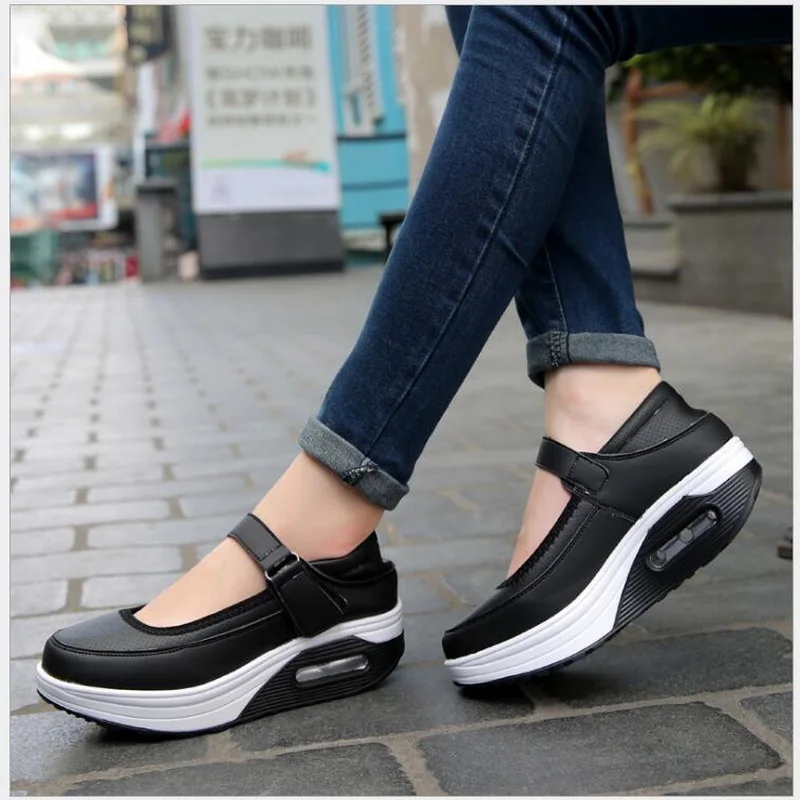 2021 Spring Summer Casual Women Shoes Flat Platform Sneakers Zapatos Mujer Fashion Flats Leather Chaussures Femme