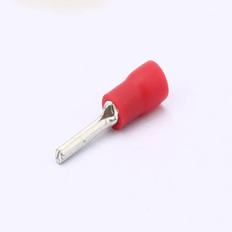 PTV series 100PCS/Bag  Insulated Pin terminals 4.9mm2 Cable Connector wire terminals Needle Shaped Pre-insulating terminal