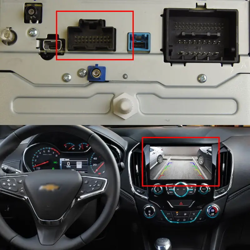 For Chevrolet Cruze Malibu XL 2016 2017 2018 2019 Car Rear View Camera RCA Adapter Wire 20 Pins Original Connector Cable