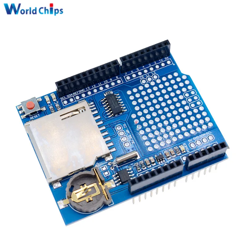 New Data Logger Module Logging Recorder Shield V1.0 For Arduino SD Card One