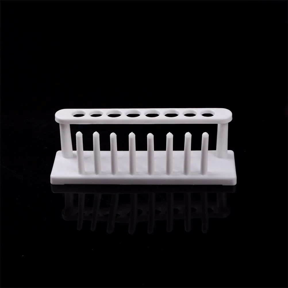 1PCS 8 Holes Storage Stand Lab School Laboratory Supplies Plastic Test Tube Rack Testing Tubes Holder