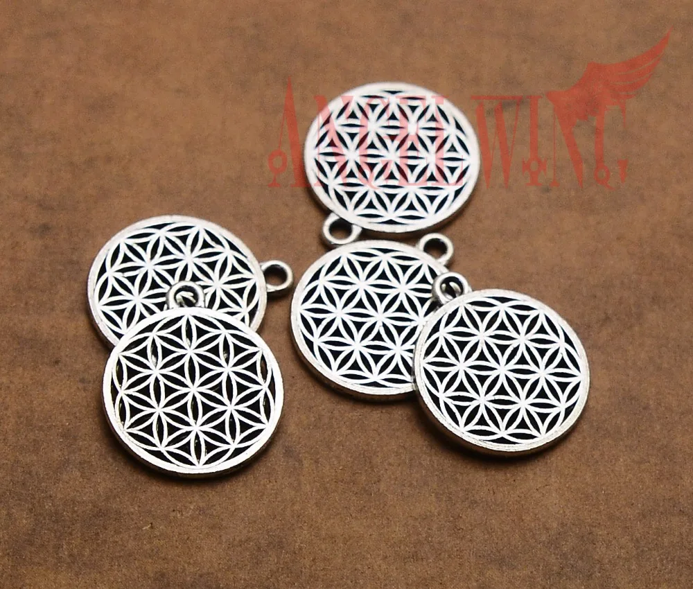 

20pcs/Lot--18mm Life Of Flower Charms Pendants DIY Earring Supplies Jewelry Making Finding Accessories