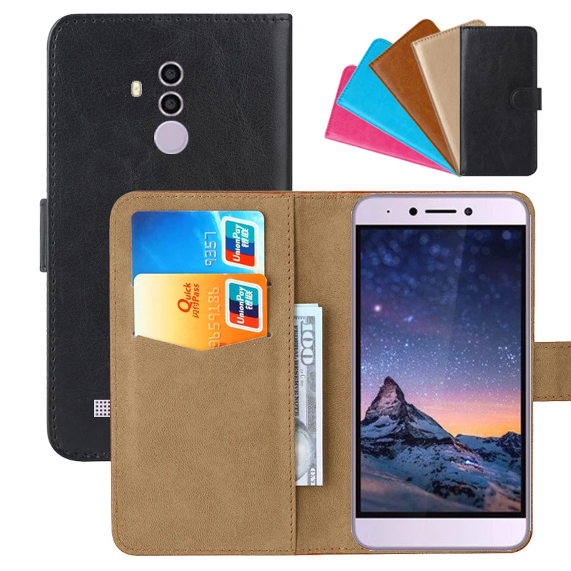 Luxury Wallet Case For BQ BQ-5516L Twin/BQ-5517L Twin Pro PU Leather Retro Flip Cover Magnetic Fashion Cases Strap