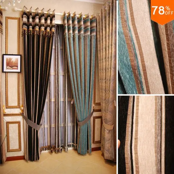 

Luxury Modern Quality Lines sheer curtains Line curtain Geometry string curtain Hotel curtains