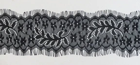 7.5cm*3yards/pcs non-elastic eyelash lace trim , XERY0112Z