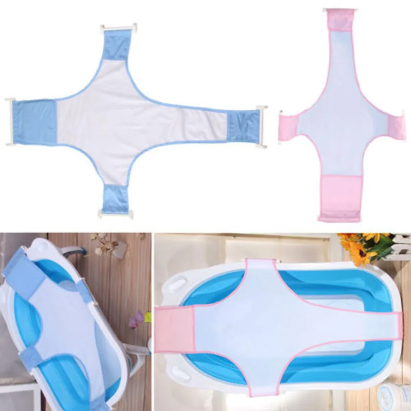 Pasgeboren Baby Bad Verstelbare Antislip Netto Baby Vouwen Bad Sling Netten Baby Douche Accessoires Baby Items Nieuwe Geboren