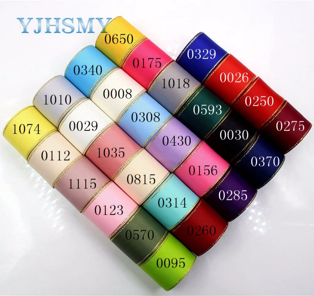 YJHSMY 1712263 38 mm 10 yards Phnom Penh double-sided ribbon Thermal transfer Printed grosgrain Wedding Accessories DIY material