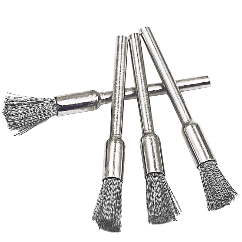 10pcs Steel Wire dril Brushes dremel accessories polishing Brush dremel tools accessories for Mini drill burr brushed wheel