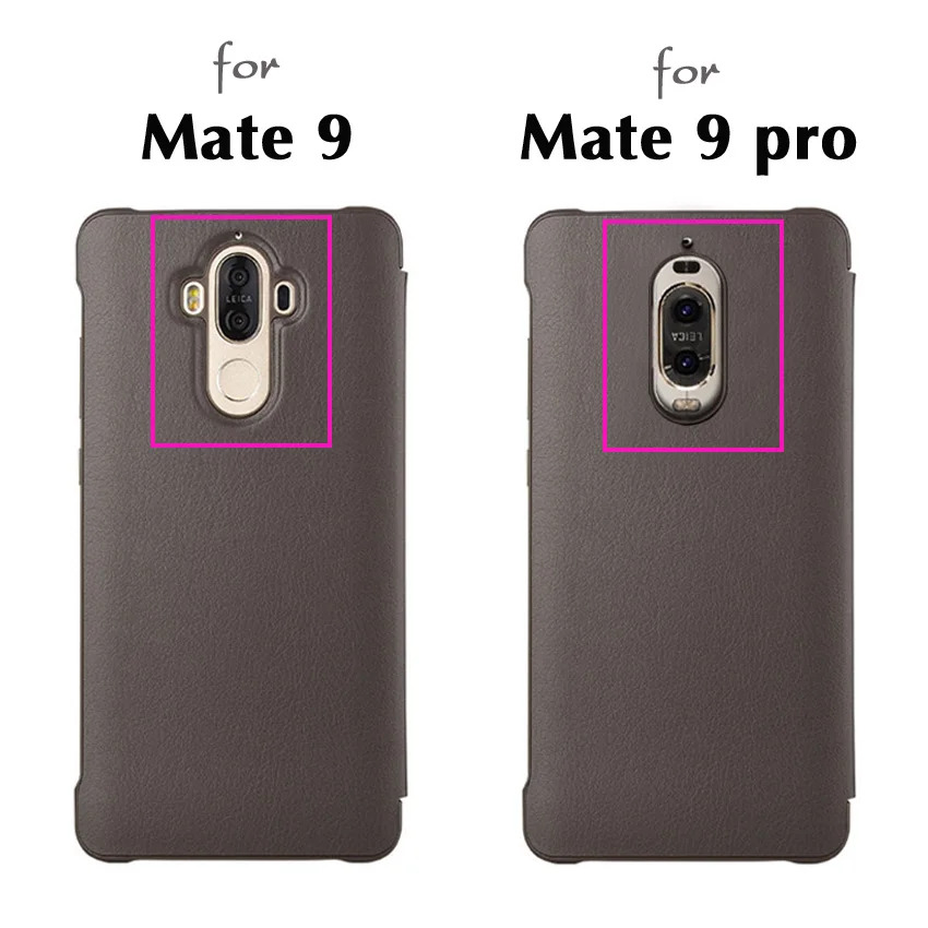 Flip Leather Cover Phone Case For Huawei Mate 9 Pro Smart Touch View Case For Huawei Mate9 Pro Mate9pro Luxury Shockproof Cases