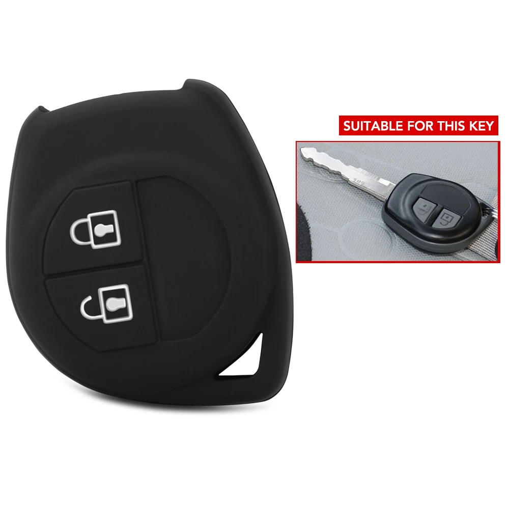 2 Buttons Car Key Case Cover For Suzuki Amagatarai Grand Vitara Swift Ignis SX4 Liana Aerio Vitara Jimny Vitara XL7 1pc Silicone