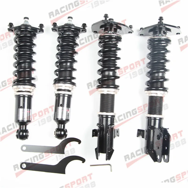 32 Step Mono Tube Coilover Suspension kit For Subaru Legacy GL BP 05-09 Adjust