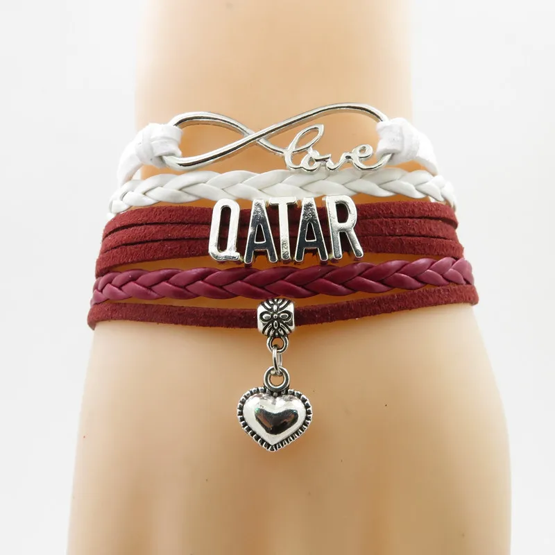 Love Qatar Bracelet Handmade Charm Qatar Bracelets & Bangle For Women And Men Jewelry