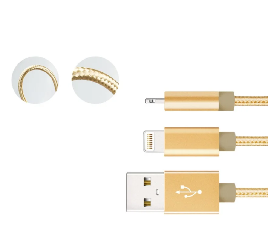 

Newest Colorful Nylon Line Metal Plug 8pin usb cable for iPhone 6 6s Plus 5s iPadmini 1.5m