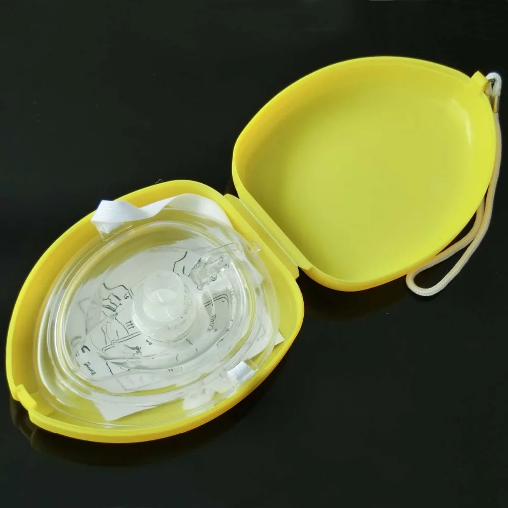 Mixed Color CPR Cardiopulmonary Resuscitation Emergency Face Mask Patients Expiration Protection Prevent Cross Infection