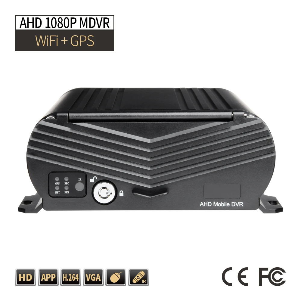 

WiFi + GPS 4CH жесткий диск Грузовик Мобильный DVR безопасность, 1080P удаленный монитор GPS трек фотоцикл запись G-сенсор для автобусов грузовиков фургонов