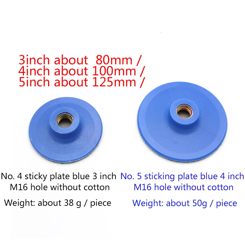 1pcs 3/4/5/6inch Thread Flocking Sandpaper Sucker Pad M10 M14 M16 Self-adhesion Sanding Disc Backing Pad Power Sander Parts