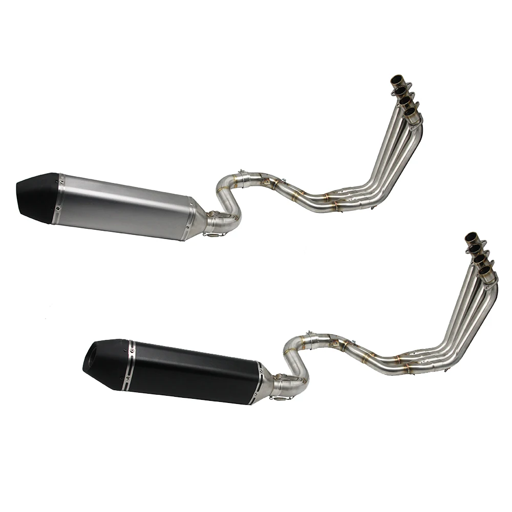 ZSDTRP CBR650 Full Exhaust System Exhaust Pipe Link Pipe Slip on for Honda CBR650F 2014-2017 with Exhaust