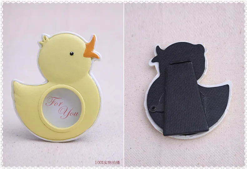 baby shower Cute little duck resin mini photo frames Children frame Month old baby birthday gift 20pcs /lot