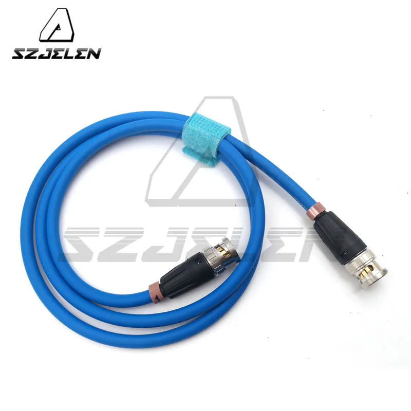 SZJELEN Blue cable 12G HD SDI Video Coaxial Cable Neutrik BNC to BNC 75-Ohm Coax Cable,100cm