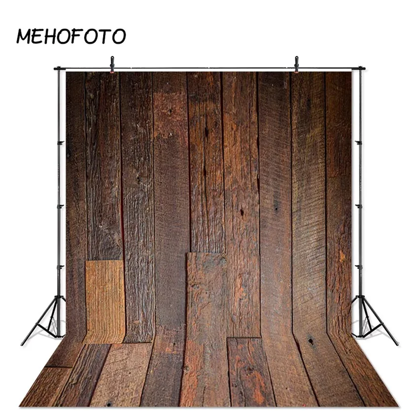 

Wooden Floor Photo Studio Backdrop Dark Brown Rustic Wood Portrait Photography Backdrops Photobooth Newborn Background