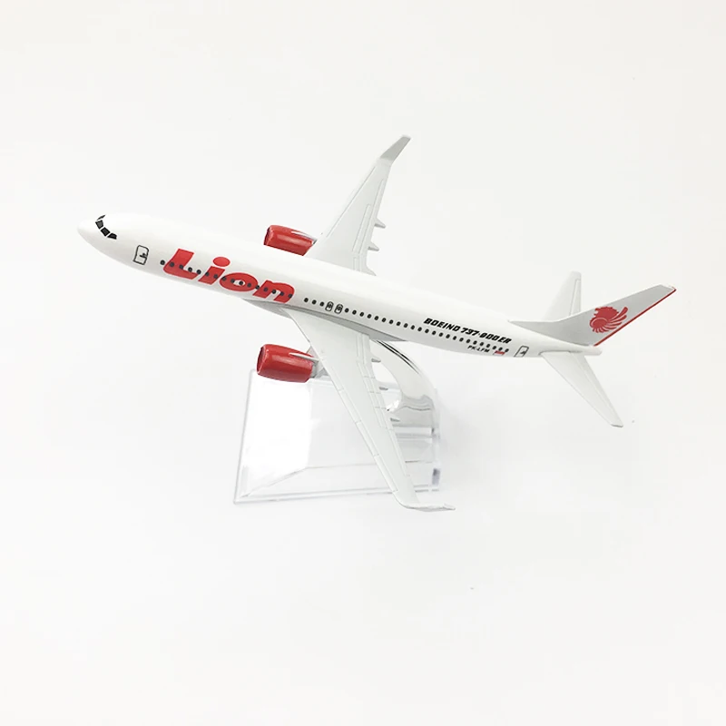 Jason Tutu 16Cm Leeuwenvliegtuig Model Boeing 737 Planel Vliegtuig Diecast Metalen 1/400 Schaal Vliegtuigen