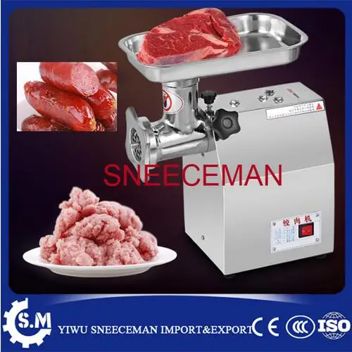 320kg/h commercial stainless steel electric meat grinder Multi-function crusher meat machine sausage filling enema machine