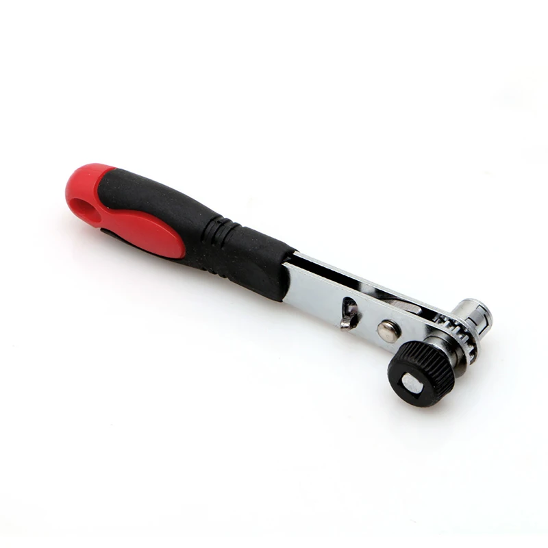 

Mini Rapid Ratchet Wrench 1/4" Screwdriver Rod Quick Socket Wrench Tools Red