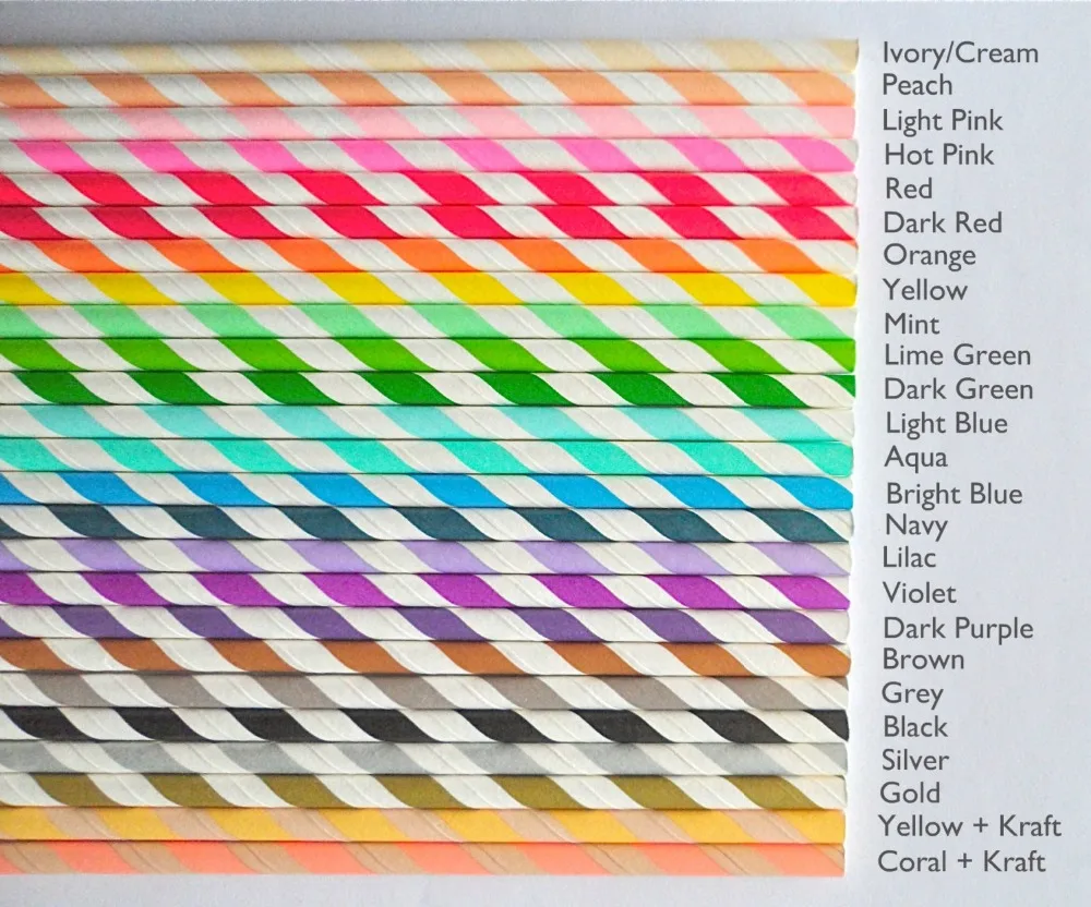 

Free Shipping 1000 Pcs Striped Paper Straws Bulk-Cheap Christmas Baby Shower Wedding Birthday Party Drinking Paper Straws Mix