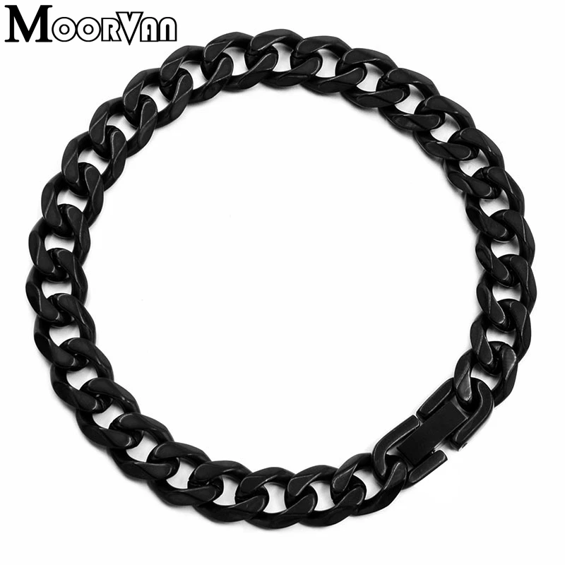 Cool Men Stainless Steel Bracelet 18/19/20cm Custom Length Women Bracelet & Bangle Punk Rock Party Jewelry Party 2021 New B709