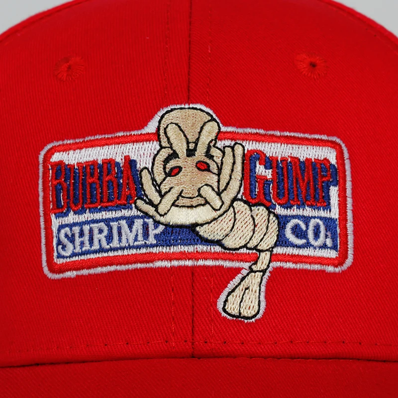 BUBBA GUMP shrimp baseball cap for men and women sports hats summer sun hats embroidered Casual hat Forrest Gump hats wholesa