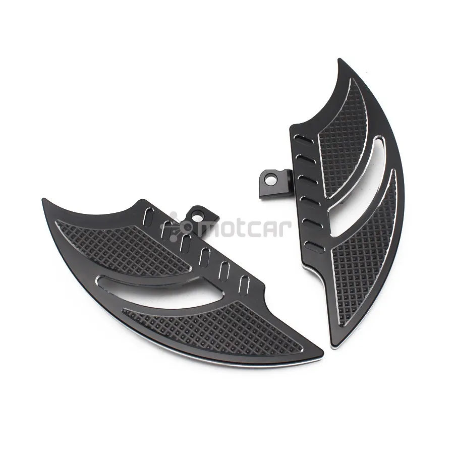 

Motorcycle Black Foot Pegs Passenger Rear Floorboard For Harley Touring Electra Glide Road King Sportster 883 1200 XL Dyna