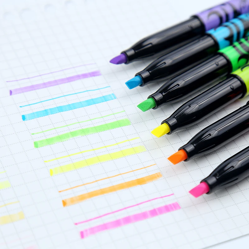 Pilot FriXion Erasable Markers 6pcs Pastel Highlighters Soft Color Erasable Pen Kawaii Stationery Scrapbooking Pens For School view 5