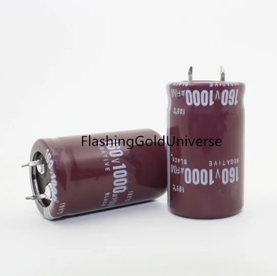 

6PCS 160V 1000UF 1000UF 160V Electrolytic Capacitor volume 25X40mm best quality