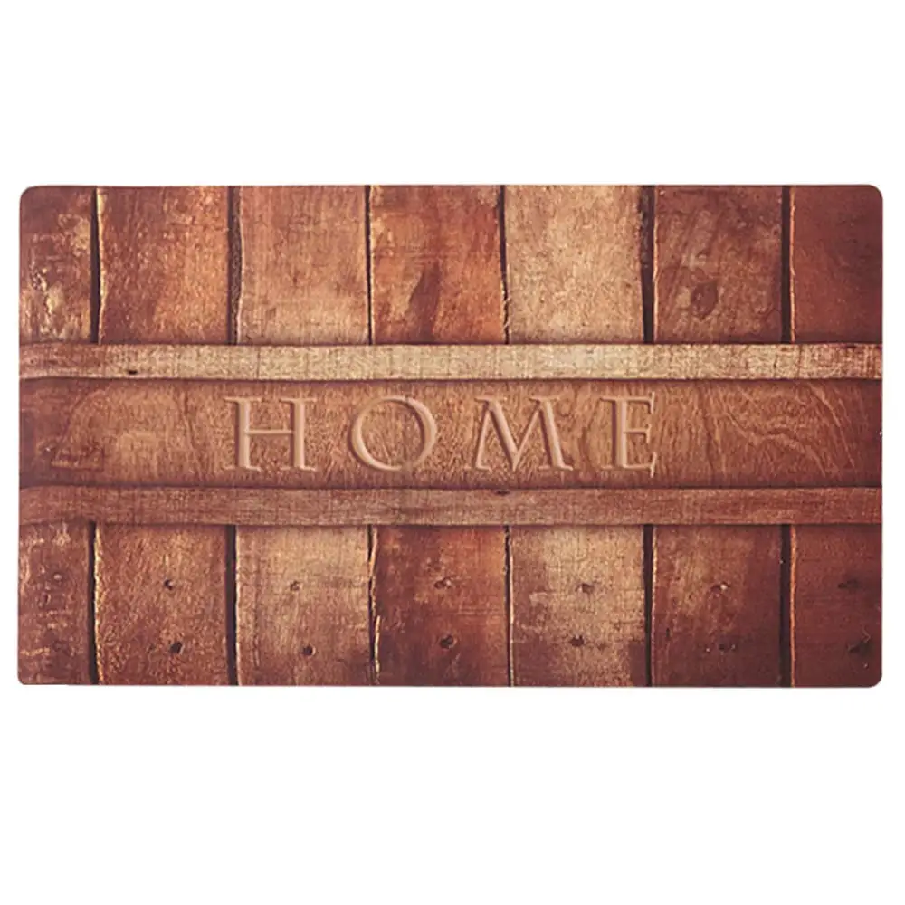 Novelty Home Wooden Board Pattern Welcome Door Mat Funny Home Doormat Geek Anti Slip Rubber Carpet Rug Wood Pattern Decoration