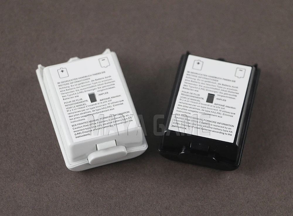 OCGAME 20ชิ้น/ล็อตสีดำสีขาวแบตเตอรี่AAฝาหลังกรณีสำหรับXbox360 Xbox Wireless 360 Wireless Controller