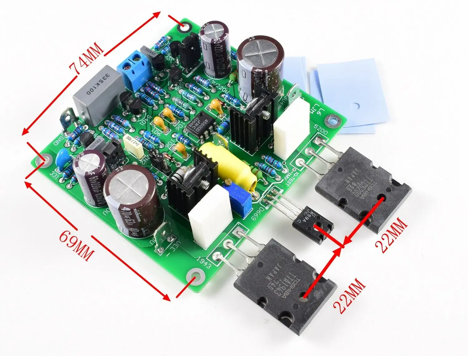 Papan Amplifier Daya MOSFET Modifikasi E210 Acuphase Rakitan Satu Pasang Zona L14-1