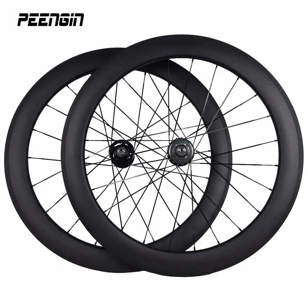 Attactive Light Carbon Wheels Closeout 25mm Width U Shape 60mm Tubular Wheelset Light For Track Bikes With Novatec/Powerway Hubs