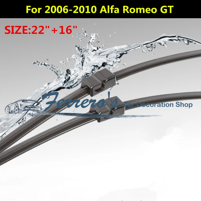 2pcs/Lot SG-003 Wiper Blades For 2006 2007 2008 2009 2010 Alfa Romeo GT 937 22