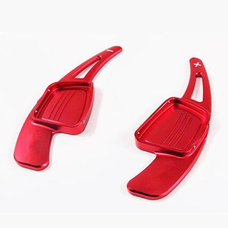 

1 Pair Aluminum Steering Wheel Shift Paddle Extension Shifter Replacement For TTS 2015 2016 -Red Colour